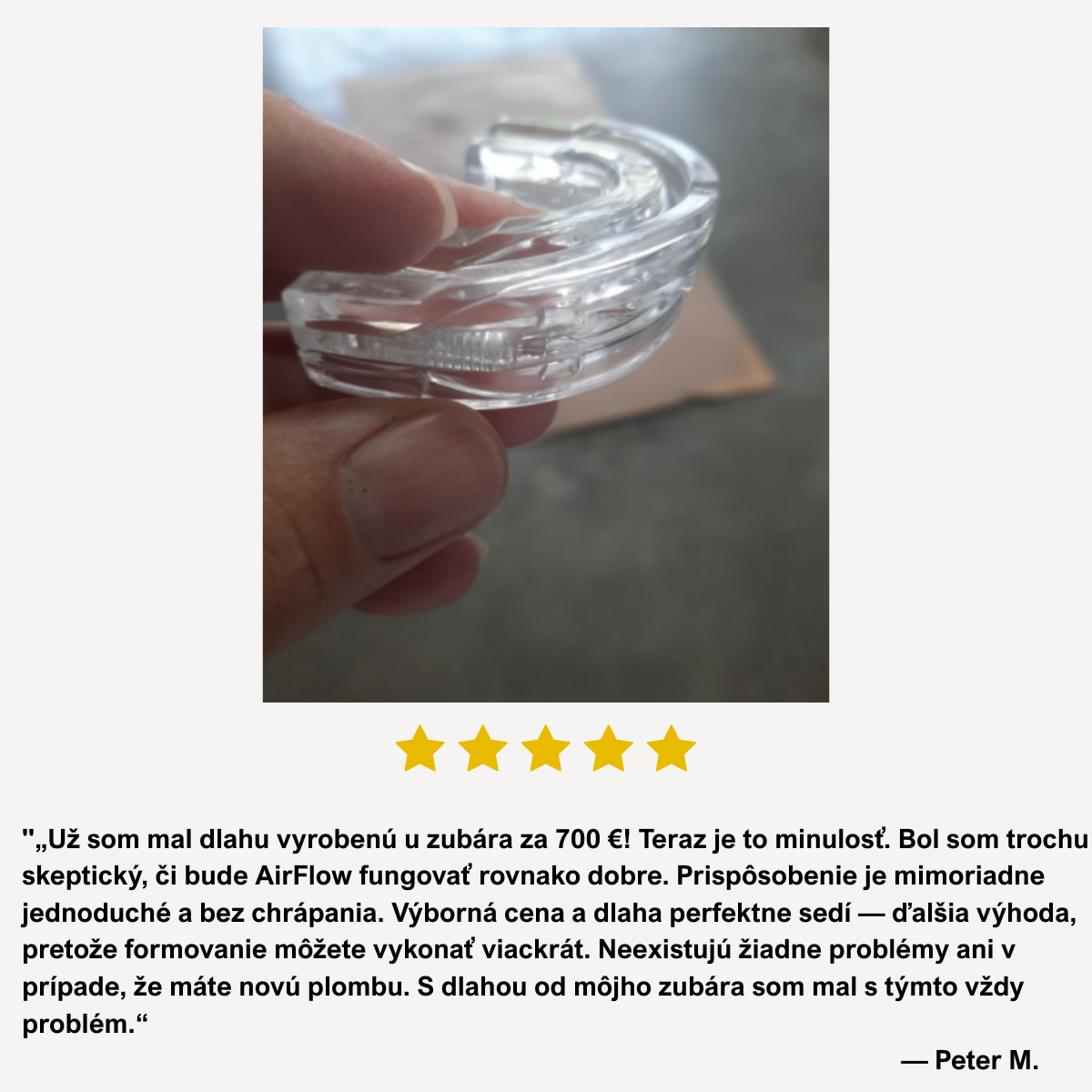 AirFlow™ – Zariadenie proti chrápaniu a spánkovému apnoe