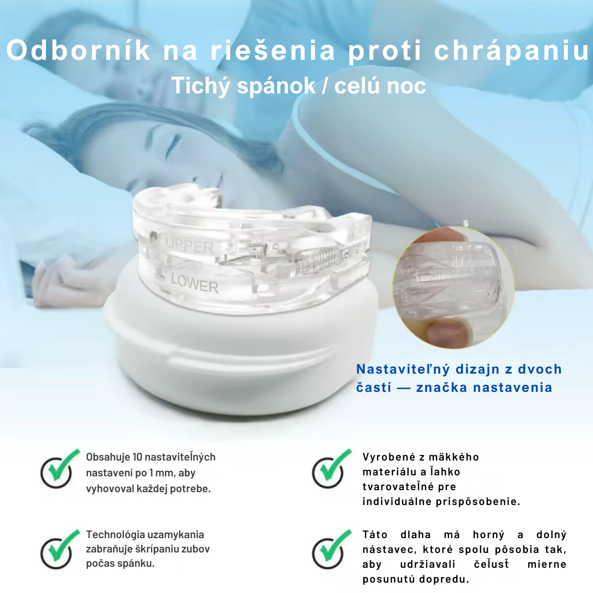 AirFlow™ – Zariadenie proti chrápaniu a spánkovému apnoe