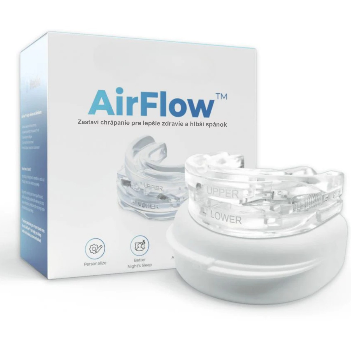 AirFlow™ – Zariadenie proti chrápaniu a spánkovému apnoe